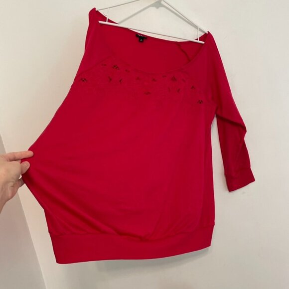 TORRID 2 Plus Size Off Shoulder Lt Weight French Terry Embroidered Sweatshirt 2X - Picture 11 of 14